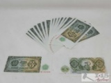 24 Bulgarian 1951 Banknotes, Some Sequential