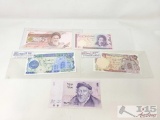 (5) Iran & Israel Banknotes