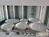 33pc Noritake Fine China Plates and Salad Bowls
