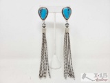 Kingman Tassel Earrings by By Emer Thompson, 41g