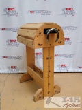 Wooden Saddle Rack