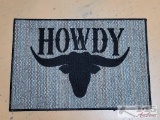 Howdy Longhorm Doormat