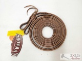 NEW!!! Barbed Wire Tooled Split Reins
