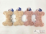 NEW!!! (4) Petking Squeak Plush Dog Toys