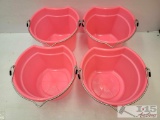 NEW!!! (4) 8Qt Flat Back Buckets