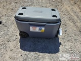 Coleman Ice Chest, Stanley Portable Power Station, Pittsburgh Open Reel Measuring Tape, Mag-Light,
