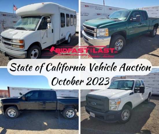 State of California Vehicle Auction October 2023