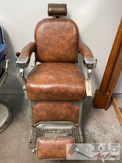 Antique Theo A. Kochs Barber Chair