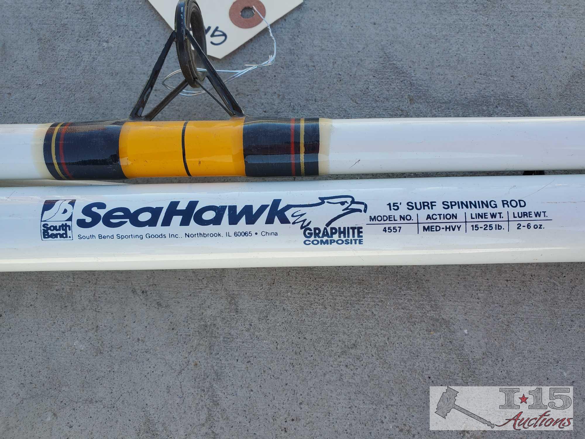 15' SeaHawk Surf Spinning Fishing Rod