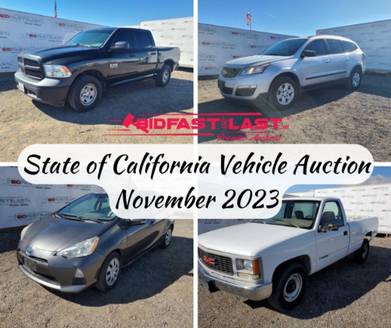 State of California Vehicle Auction November 2023