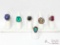 (6) Sterling Silver Vintage Rings, 57g