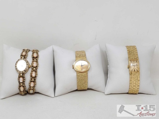 (3) Womens Watches, (1) With Matching Bracelet
