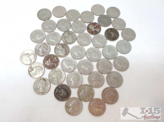40% Silver Washington Quarters, 235g