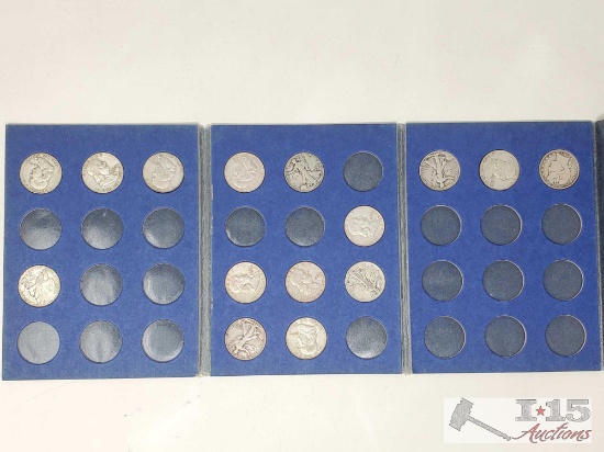 (15) 90% Silver Half Dollars