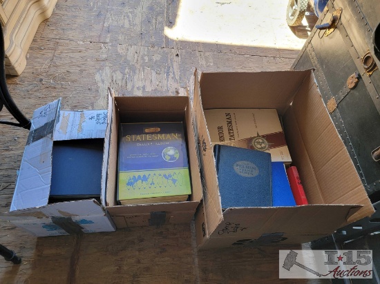 (3) Boxes of Stamp Albums