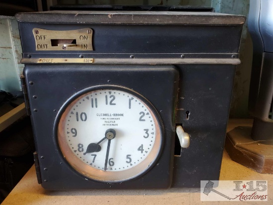 Antique Gledhill-Brook Time Punch Clock