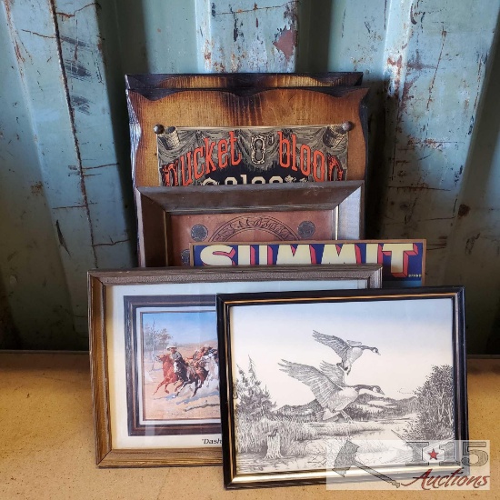 (6) Western Themed Framed Photos