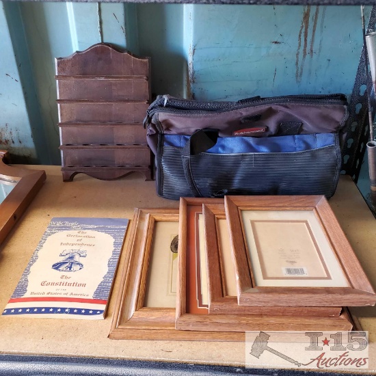 (4) Picture Frames, The Constitution Booklet, Tool Bag & More