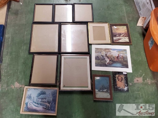 (4) Framed Art, Duck Art, & (7) Picture Frames