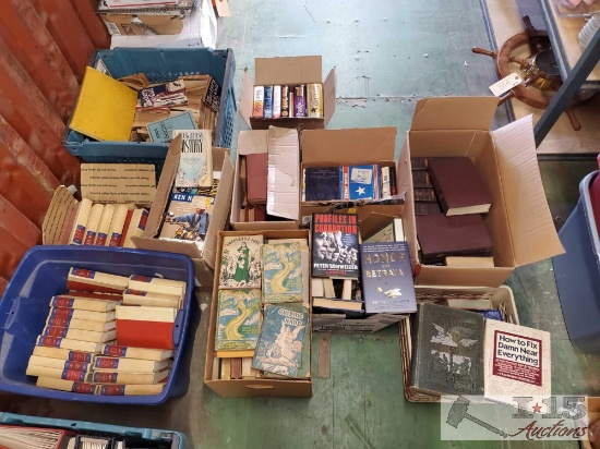 Collection Of Books, Dvds, & Records