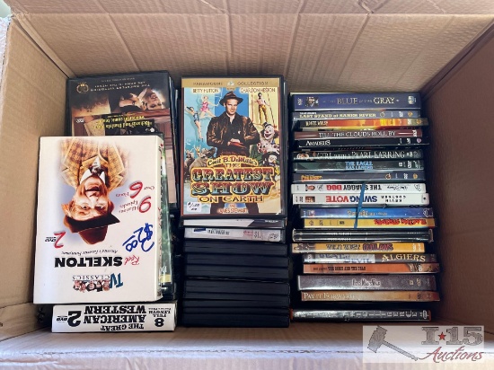 Box of DVDs