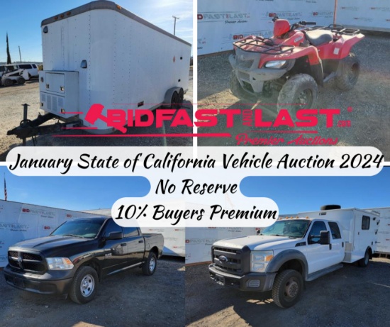 State of California Vehicle Auction January 2024
