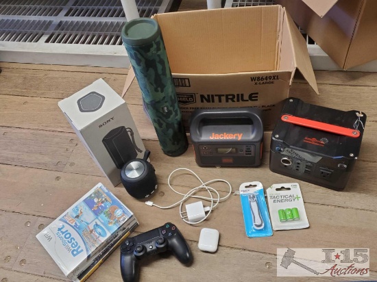 3 Wireless Speakers, 2 Portable Power Stations, 4 Wii Games & More