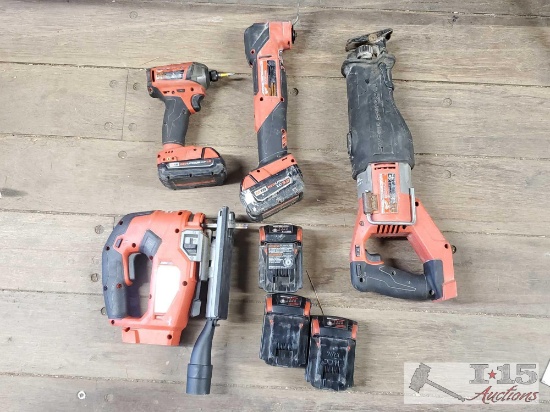 Milwaukee Surge, Jig Saw, SawZall, Mulit Tool, 3 Batteries