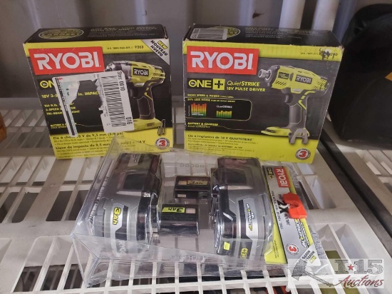 Ryobi Impact, Pulse Driver, 2 Batteries