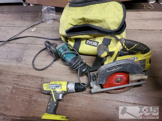 Ryobi Tool Bag, Drill, 2 Saws