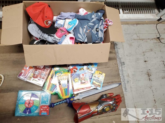 Toys, Craft Supplies, Children's Shoes, Clothing, Games, Phone Chargers and More!