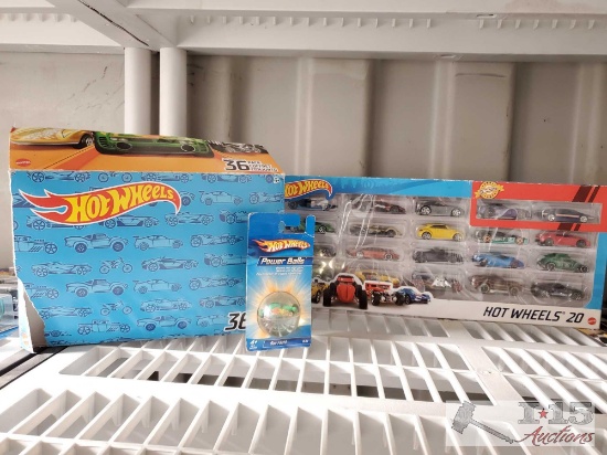 20 pack of HotWheels, 36 Pack of HotWheels, HowWheels Power Ball,