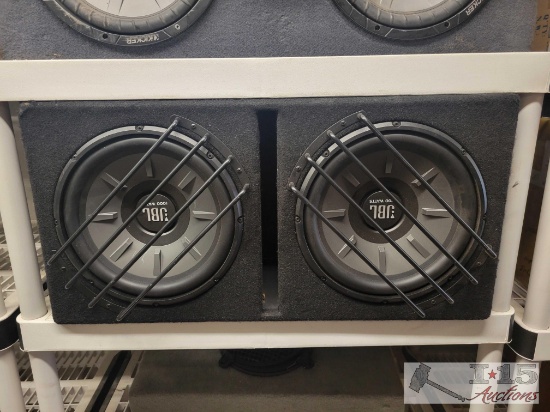 JBL 1000 Watt Subwoofers & Enclosure