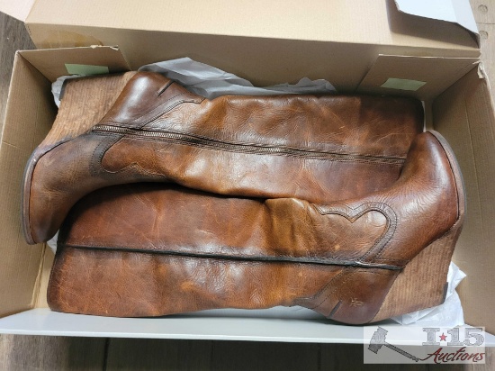 Frye Tall Leather Heeled Boots