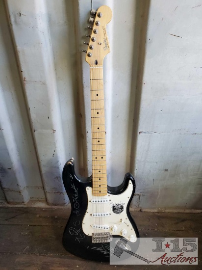 Simple Plan Rock Band Signed Fender Starcoaster Electric Guitar