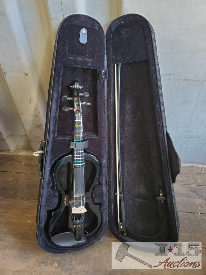 Carlo Robellin 4/4 Violin/14" Viola Electric Violin in Case