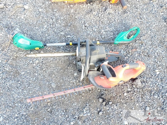 2 Chainsaws and 1 WeedEater