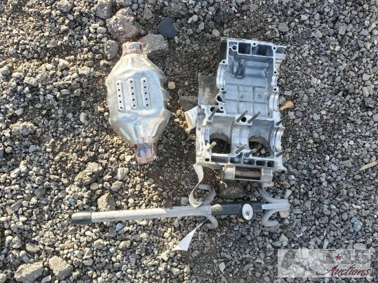 Engine Case, Stearing Column lock, Catalytic Converter