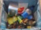 Tote of Figureines, Candy Dispensers & Cup