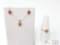18k Gold Sapphire and Diamond Jewelry Set, 4g