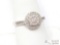 14k White Gold Diamond Ring, 3g