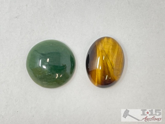 Loose Tigers Eye Stone and Jadeite