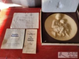 The Pensive Madonna Plate Sculpture