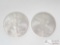 (2) 2011 Walking Liberty Half Dollars