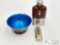 Antique Flask, Lighter and Bowl