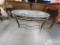 1990s Drexel Heritage Glass and Iron Oval Coffee Table