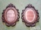 2 Wooden Mirrors