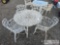 Metal Picnic Table with Chairs