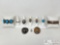 Sterling Silver Bracelets, Rings, Pendants, 134g