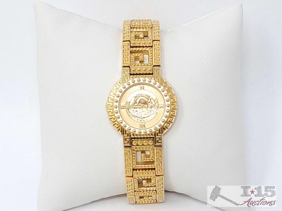 AUTHENTIC!!! Gianni Versace Gold Plated Watch